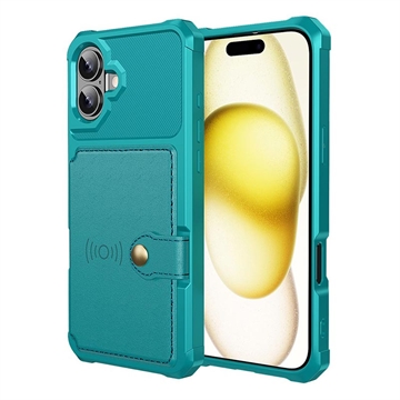 Custodia in TPU per iPhone 17 con portacarte - Turchese
