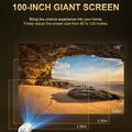 Proiettore smart TS-16 1080P HD con giunto cardanico sollevabile - 1GB/8GB