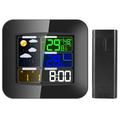 Stazione meteorologica wireless TS-75 per interni ed esterni - Nero