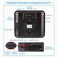 Stazione meteorologica wireless TS-75 per interni ed esterni - Nero