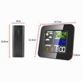 Stazione meteorologica wireless TS-75 per interni ed esterni - Nero