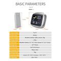 Stazione meteorologica wireless a colori TS-77 con sveglia - Argento