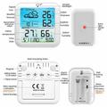 Stazione meteorologica wireless TS-8085 con orologio - Bianca