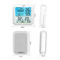 Stazione meteorologica wireless TS-8085 con orologio - Bianca