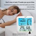 Stazione meteorologica wireless TS-8085 con orologio - Bianca
