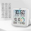 TS-8086 Termometro e igrometro digitale con sveglia - Bianco