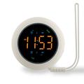 Sveglia vibrante TS-BC800-LED - 3 livelli di vibrazione e display a LED - Bianco