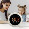 Sveglia vibrante TS-BC800-LED - 3 livelli di vibrazione e display a LED - Bianco