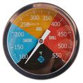 TS-BX65 Termometro bimetallico per barbecue con indicatori cromatici delle zone