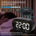 Sveglia con specchio a LED TS-R900 da 5.5" - Nero
