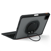 Custodia con tastiera magnetica retroilluminata per iPad 2022/2025/Air 11 2024/2025/2026 TU3607 con supporto girevole a 360 - Nero