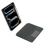 Custodia con tastiera magnetica retroilluminata per iPad 2022/2025/Air 11 2024/2025/2026 TU3607 con supporto girevole a 360 - Nero