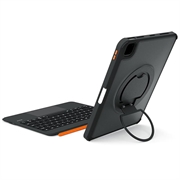 Custodia con tastiera magnetica retroilluminata per iPad 2022/2025/Air 11 2024/2025/2026 TU3607 con supporto girevole a 360 - Nero