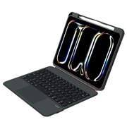 Custodia con tastiera magnetica retroilluminata per iPad 2022/2025/Air 11 2024/2025/2026 TU3607 con supporto girevole a 360 - Nero
