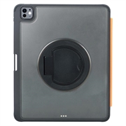 iPad Air 13 2024/2025/2026/iPad Pro 12.9 2018/2020/2021/2022 TU3609 Custodia con tastiera magnetica retroilluminata e supporto girevole a 360 - Nero