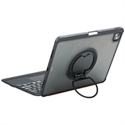 iPad Air 13 2024/2025/2026/iPad Pro 12.9 2018/2020/2021/2022 TU3609 Custodia con tastiera magnetica retroilluminata e supporto girevole a 360 - Nero