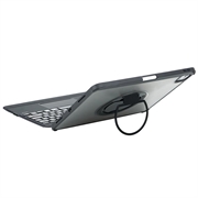 iPad Air 13 2024/2025/2026/iPad Pro 12.9 2018/2020/2021/2022 TU3609 Custodia con tastiera magnetica retroilluminata e supporto girevole a 360 - Nero