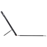 iPad Air 13 2024/2025/2026/iPad Pro 12.9 2018/2020/2021/2022 TU3609 Custodia con tastiera magnetica retroilluminata e supporto girevole a 360 - Nero