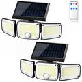 TY10305 Applique solare a 3 teste - 280 LED - 2 pezzi.