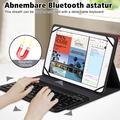 TY3316 Custodia universale per tablet con tastiera Bluetooth - 9-11", layout USA - Nero