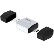 Adattatore wireless 2-in-1 TYS-4262AC per CarPlay e Android Auto - USB-A/USB-C - Argento