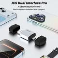 Adattatore wireless 2-in-1 TYS-4262AC per CarPlay e Android Auto - USB-A/USB-C - Argento
