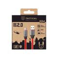 Cavo USB-A / USB-C Tactical Fat Man 2.0 - 60W, 1m - Rosso