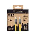 Cavo Tactical Fat Man 2.0 USB-C / USB-C - 60W, 1m - Giallo