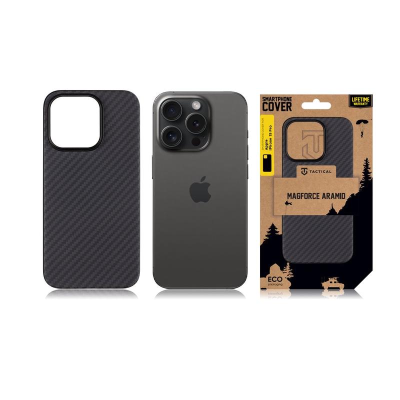 Ixroo - Cover Custodia Case Per IPhone 15 PRO Fibra Di Carbonio Anti - Foto 3