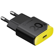 Caricabatterie rapido USB-C Tactical Minimi 20W GaN - Nero / Giallo