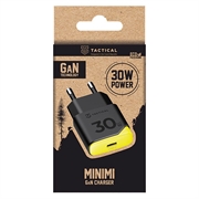 Caricabatterie rapido USB-C Tactical Minimi 30W GaN - Nero/Giallo