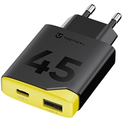 Caricabatterie rapido Tactical Minimi 45W CA GaN - USB-C, USB-A - Nero / Giallo