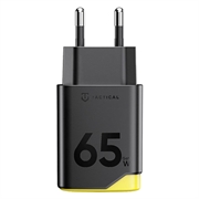 Caricabatterie rapido Tactical Minimi 65W AAC GaN - 2x USB-C, USB-A - Nero / Giallo