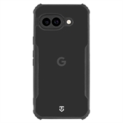 Custodia Tactical Quantum Stealth per Google Pixel 9a con angoli rinforzati - trasparente / nera