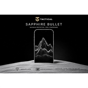 Protezione per schermo in vetro temperato Tactical Sapphire Bullet per iPhone 17 Pro/18 Pro - Bordi neri