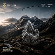 Protezione per schermo in vetro temperato Tactical Sapphire Bullet per iPhone 17 Pro Max/18 Pro Max - Bordi neri
