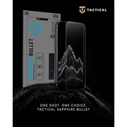 Protezione per schermo in vetro temperato Tactical Sapphire Bullet per iPhone 17 Pro Max/18 Pro Max - Bordi neri
