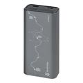 Power bank Tactical Squad Company da 10000mAh con ricarica rapida - Grigio