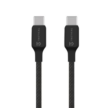 Cavo USB-C con filo tattico - 1m, 60W - nero