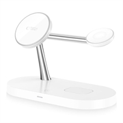 Tech-Protect A12 3-in-1 MagSafe Wireless Charger 15W con lampada LED integrata