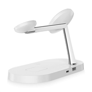 Tech-Protect A12 3-in-1 MagSafe Wireless Charger 15W con lampada LED integrata