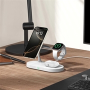 Tech-Protect A12 3-in-1 MagSafe Wireless Charger 15W con lampada LED integrata