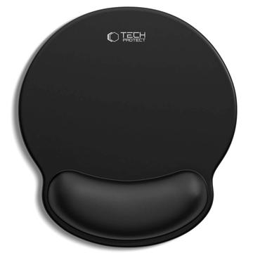 Tappetino per mouse Tech-Protect A200 con poggiapolsi in gel - 25x22.5cm - Nero
