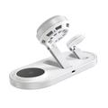 Caricabatterie MagSafe 3 in 1 Tech-Protect A51 ArcticBoost con raffreddamento attivo - 25W Qi 2.2 - Bianco