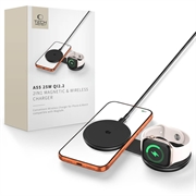 Tech-Protect A55 Caricabatterie wireless 2-in-1 magnetico/MagSafe da 25W, QI2.2