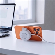Tech-Protect A55 Caricabatterie wireless 2-in-1 magnetico/MagSafe da 25W, QI2.2 - Bianco