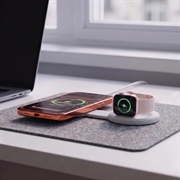 Tech-Protect A55 Caricabatterie wireless 2-in-1 magnetico/MagSafe da 25W, QI2.2 - Bianco