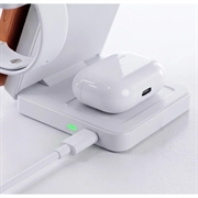 Tech-Protect A56 Caricabatterie wireless 3 in 1 magnetico/Magsafe da 25W, QI2.2 - Bianco