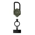 Tech-Protect ATH03 UrbanLoop - Supporto antifurto con cavo in acciaio - Verde militare
