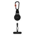 Tech-Protect ATH04 UrbanLoop: supporto antifurto per telefono con cavo in acciaio retrattile - Nero